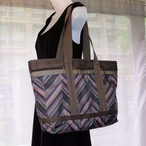 LeSportsac nylon tote with pouch